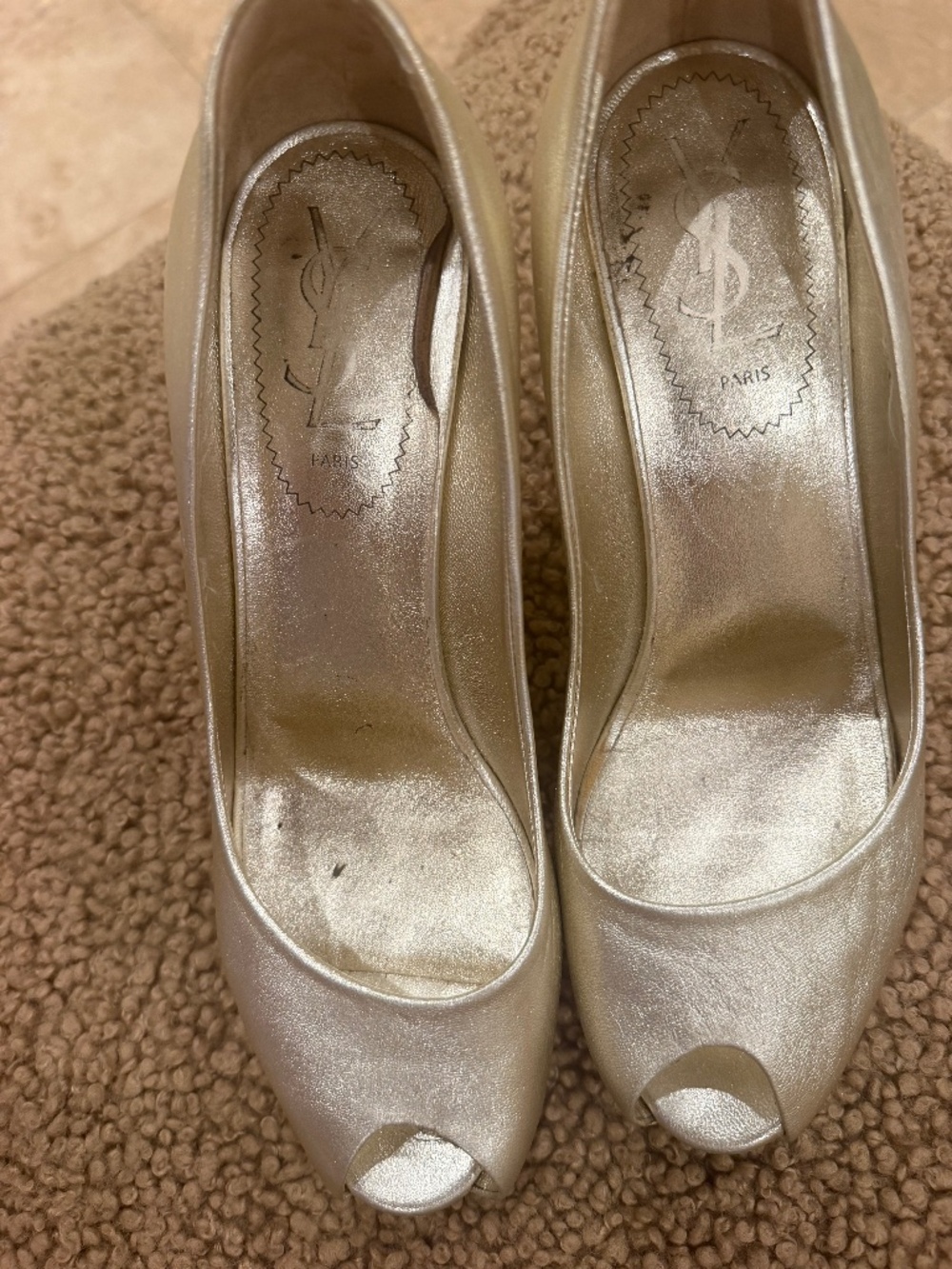 YSL platform heels